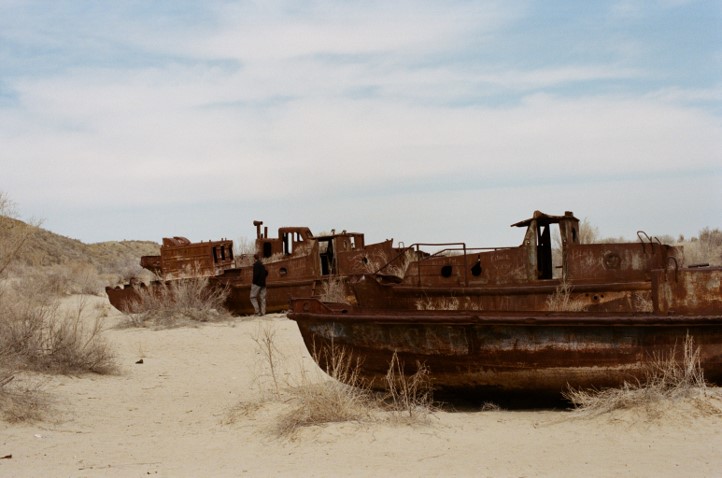 Ship Graveyard in Moynoq (a former sea port), Karakalpakstan, April 2018