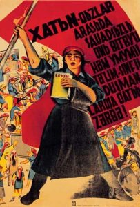Hakimdzhanov, M. Elimination of illiteracy and universal education of women is a final blow at class enemies (1932). Uzbek text in latin script. Available online from https://islamperspectives.org/rpi/items/show/10049 [accessed Tuesday 30.3.21].